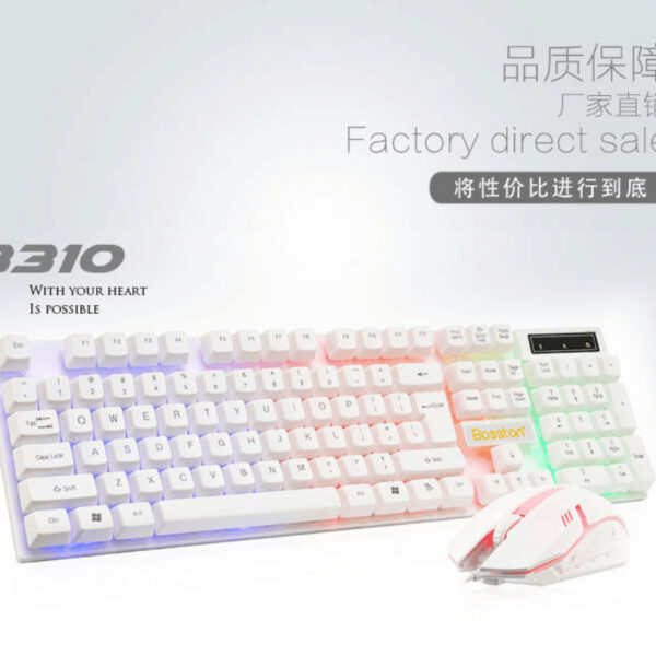 Shopable USA Offers Boston Rainbow Backlit Computer USB Wired Keyboard & Mouse - Image 3