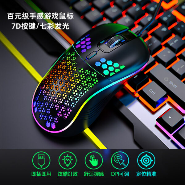 Shopable USA Offers Cross-border Hot Sale Gaming Keyboard Mouse Suite Wired Gaming - Image 4