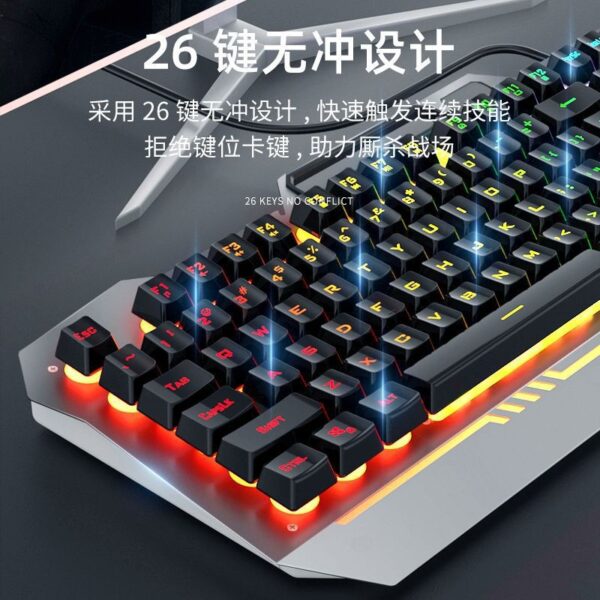 Shopable USA Offers Tarantula F3010 Mechanical Touch Gaming Keyboard Mouse Suit Wired Three Piece - Image 4