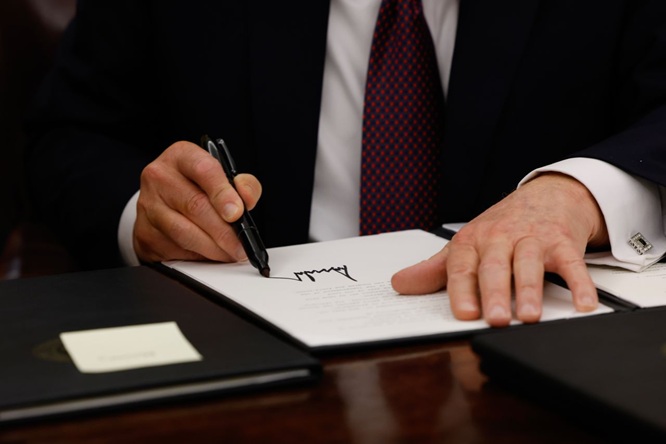 Trump signs slew of executive actions after being sworn in